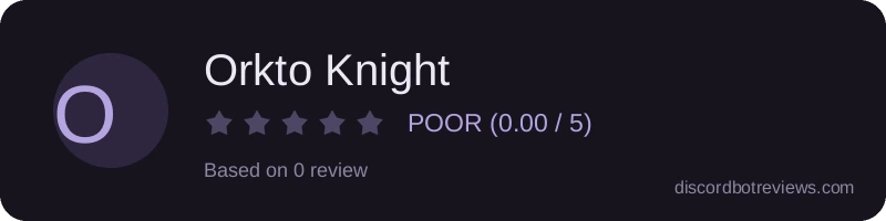 Rating widget preview for Orkto Knight