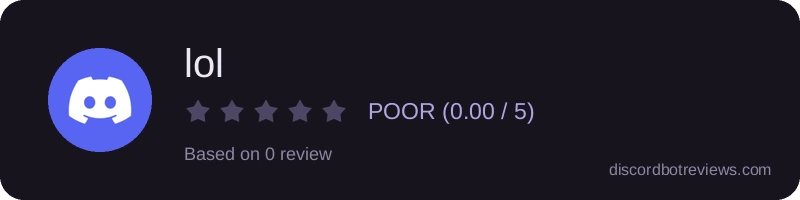Rating widget preview for lol