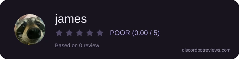 Rating widget preview for james