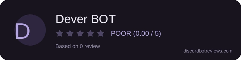 Rating banner for Dever BOT