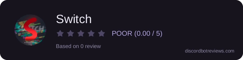 Rating widget preview for Switch