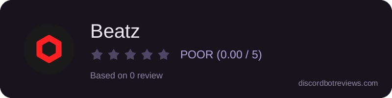 Rating widget preview for Beatz