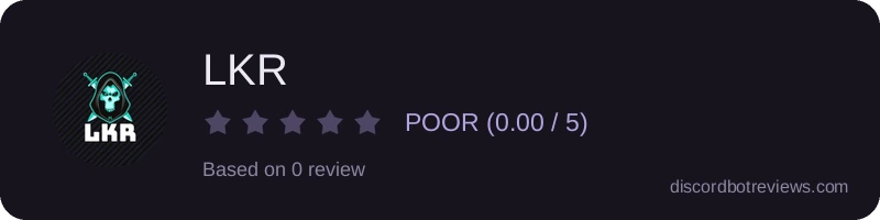 Rating widget preview for LKR
