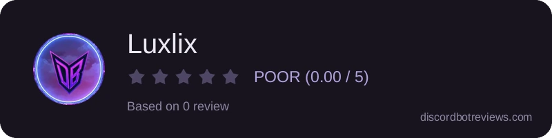 Rating widget preview for Luxlix