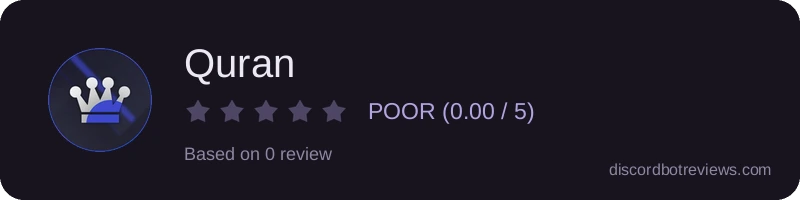 Rating widget preview for Quran