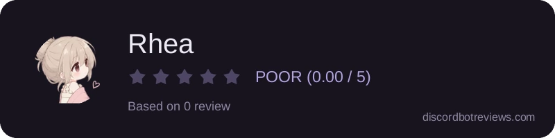 Rating widget preview for Rhea