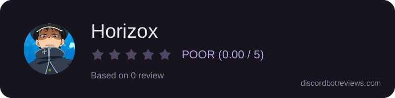 Rating widget preview for Horizox