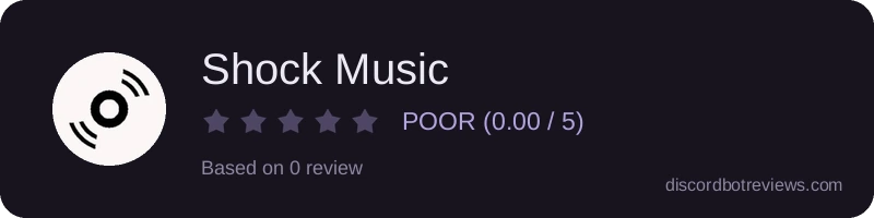 Rating widget preview for Shock Music
