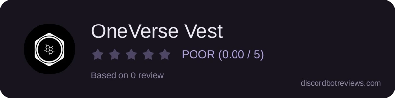 Rating widget preview for OneVerse Vest