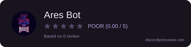 Rating widget preview for Ares Bot