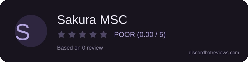 Rating widget preview for Sakura MSC