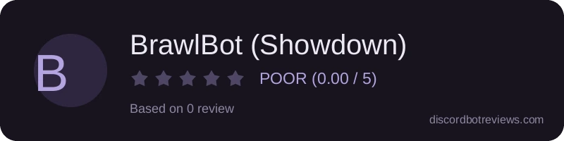 Rating widget preview for BrawlBot (Showdown)
