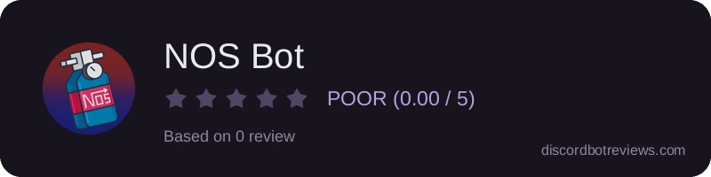Rating widget preview for NOS Bot