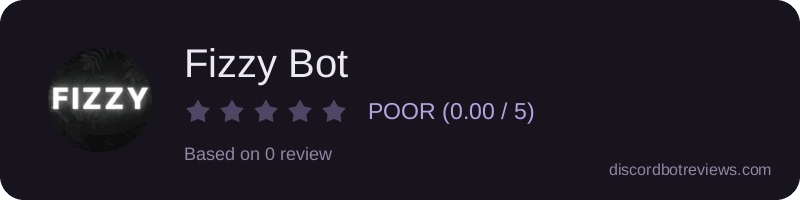 Rating widget preview for Fizzy Bot