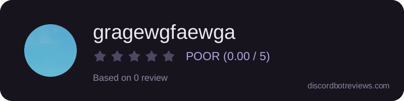 Rating banner for gragewgfaewga