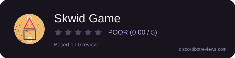 Rating widget preview for Skwid Game