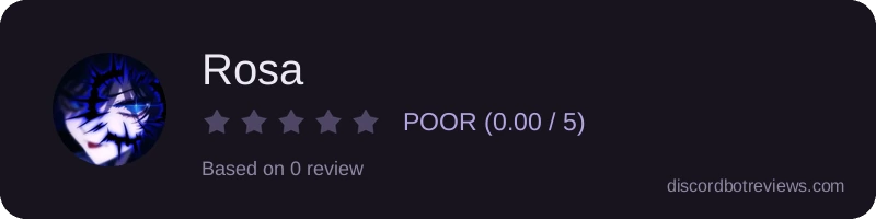 Rating widget preview for Rosa