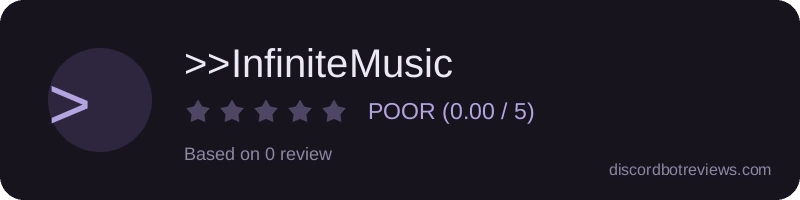 Rating widget preview for >>InfiniteMusic