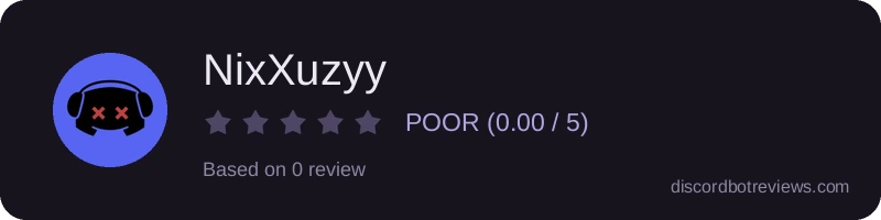 Rating widget preview for NixXuzyy