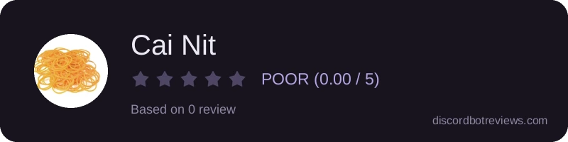 Rating widget preview for Cai Nit
