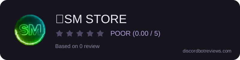 Rating widget preview for 🎁SM STORE