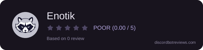 Rating widget preview for Enotik