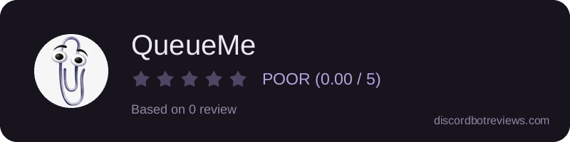 Rating widget preview for QueueMe