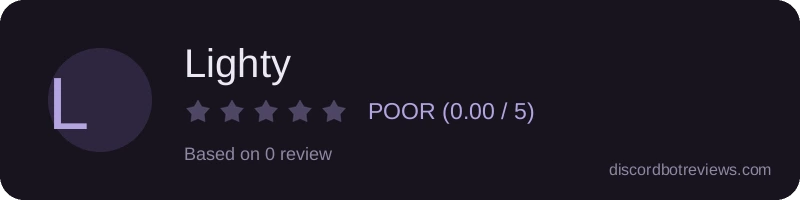 Rating widget preview for Lighty