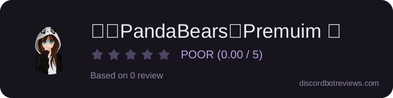 Rating widget preview for ・👅PandaBears・Premuim ・