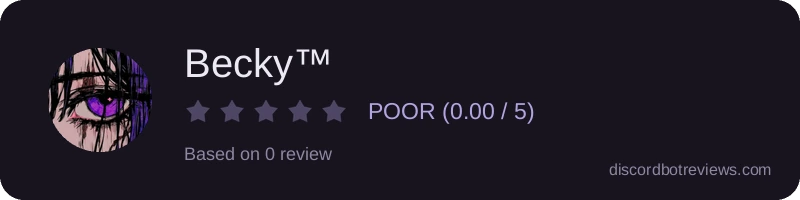 Rating banner for Becky™