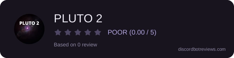 Rating widget preview for PLUTO 2