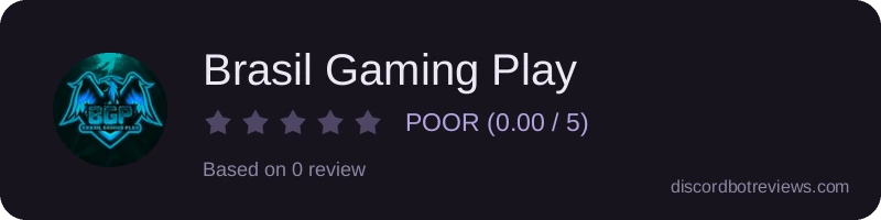 Rating widget preview for Brasil Gaming Play