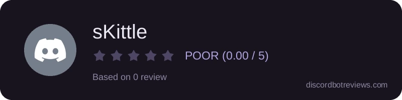 Rating widget preview for sKittle