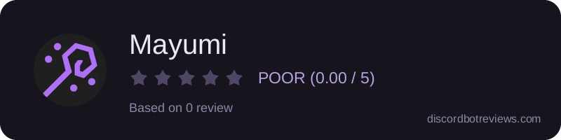Rating widget preview for Mayumi