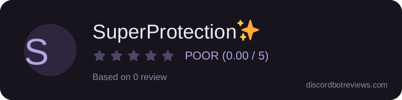 Rating widget preview for SuperProtection✨
