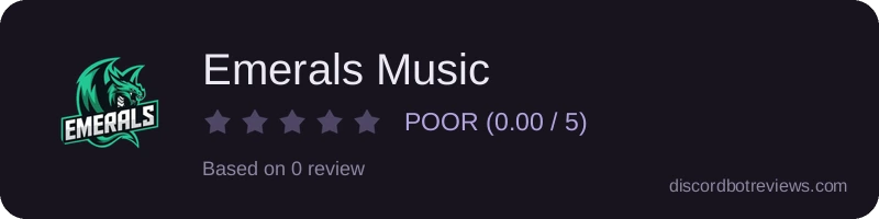 Rating widget preview for Emerals Music