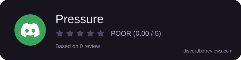 Rating widget preview for Pressure