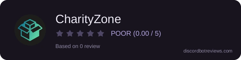 Rating widget preview for CharityZone