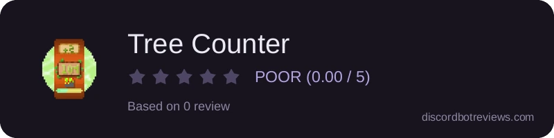 Rating widget preview for Tree Counter
