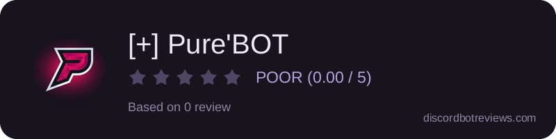 Rating widget preview for [+] Pure'BOT
