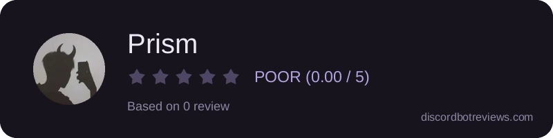Rating widget preview for Prism