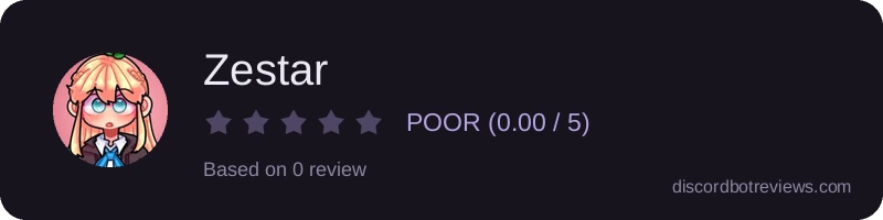 Rating widget preview for Zestar