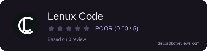 Rating widget preview for Lenux Code 