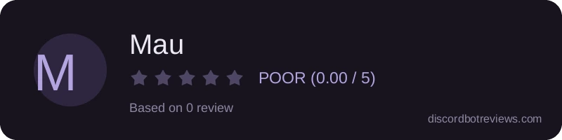 Rating widget preview for Mau