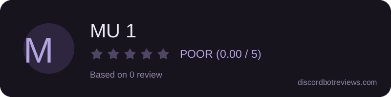 Rating widget preview for MU 1