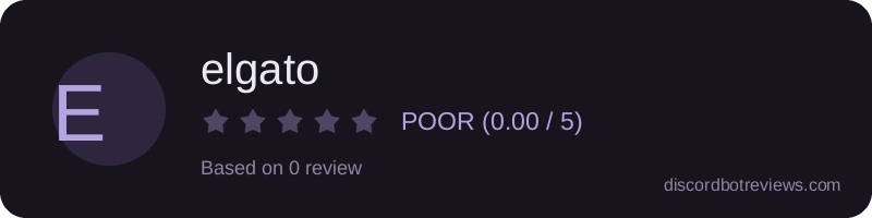 Rating widget preview for elgato