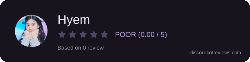 Rating widget preview for Hyem