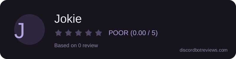 Rating widget preview for Jokie