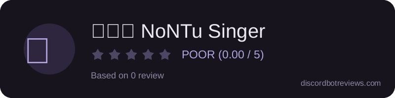 Rating banner for ❗👽❗ NoNTu Singer