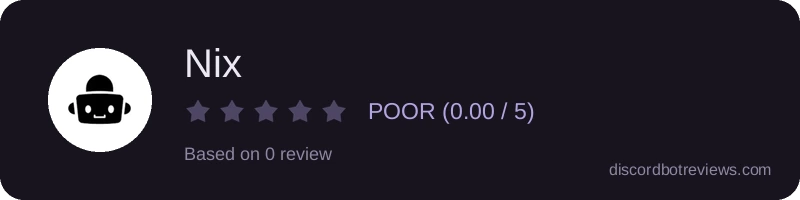 Rating widget preview for Nix